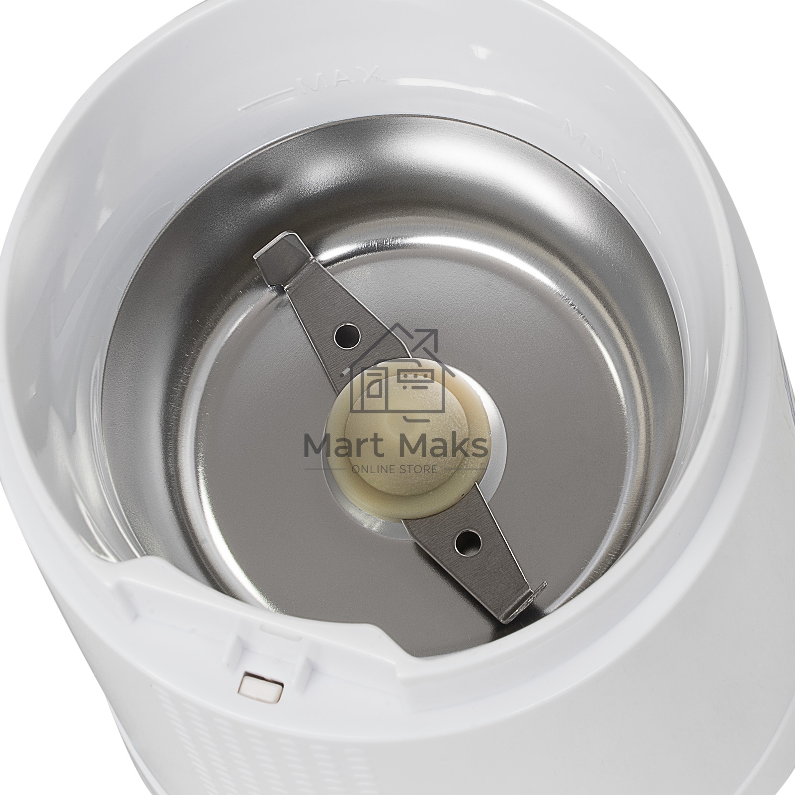 Кофемолка электрическая Galaxy Line GL 0909, белый, роторная, 200 Вт, вместимость контейнера 45 г