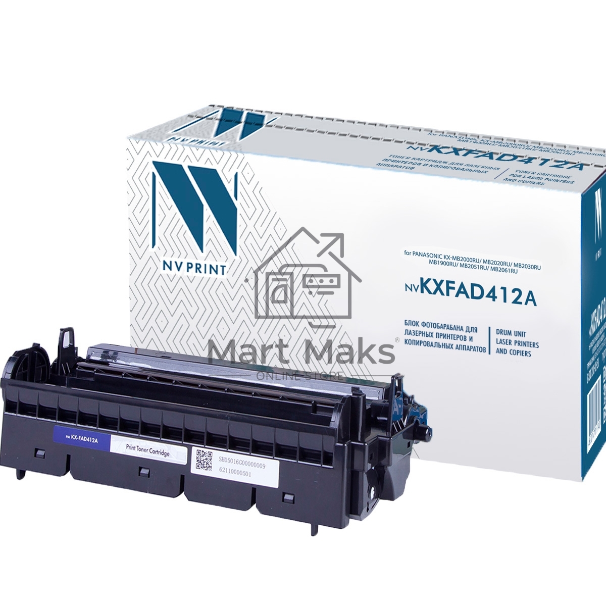 Блок фотобарабана NVPrint совместимый NV-KX-FAD412A для Panasonic KX-MB2000RU/MB2020RU/MB2030RU/MB1900RU/MB2051RU/MB2061RU (6000k)