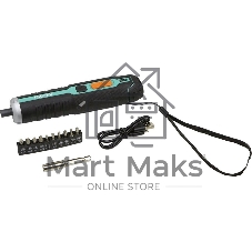 Отвертка аккумуляторная Sturm! CD3404U2,3,6В,micro USB,подсветка,индикат напр,набор бит,без ЗУ