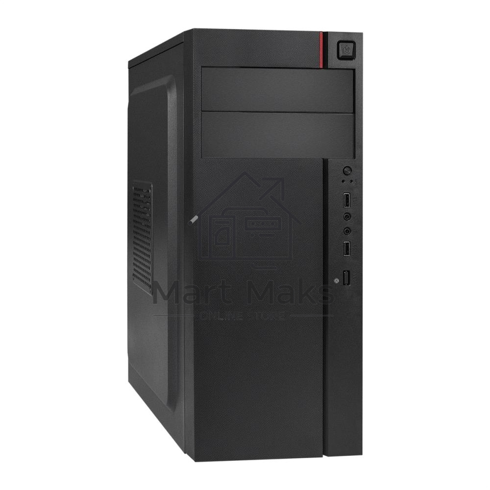 Компьютерный корпус Miditower ExeGate AA-440-AA500 (ATX, AA500 8 см, 2*USB, аудио)