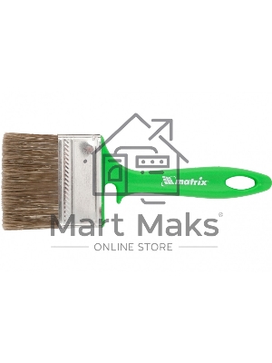 Кисть флейцевая для работ по дереву, 70х12 мм, смешанная щетина, пластиковая рукоятка Matrix