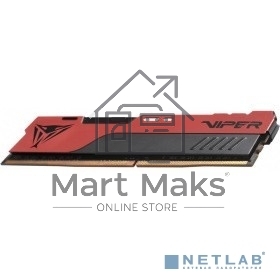 Оперативная память Patriot Viper Elite II, DDR4, 8GB (1x8 GB), 3200 MHz, CL18, DIMM, радиатор, красный/черный