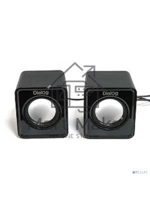 Акустическая система Dialog Colibri AC-02UP черный акустические колонки 2.0, 5W RMS, питание от USB