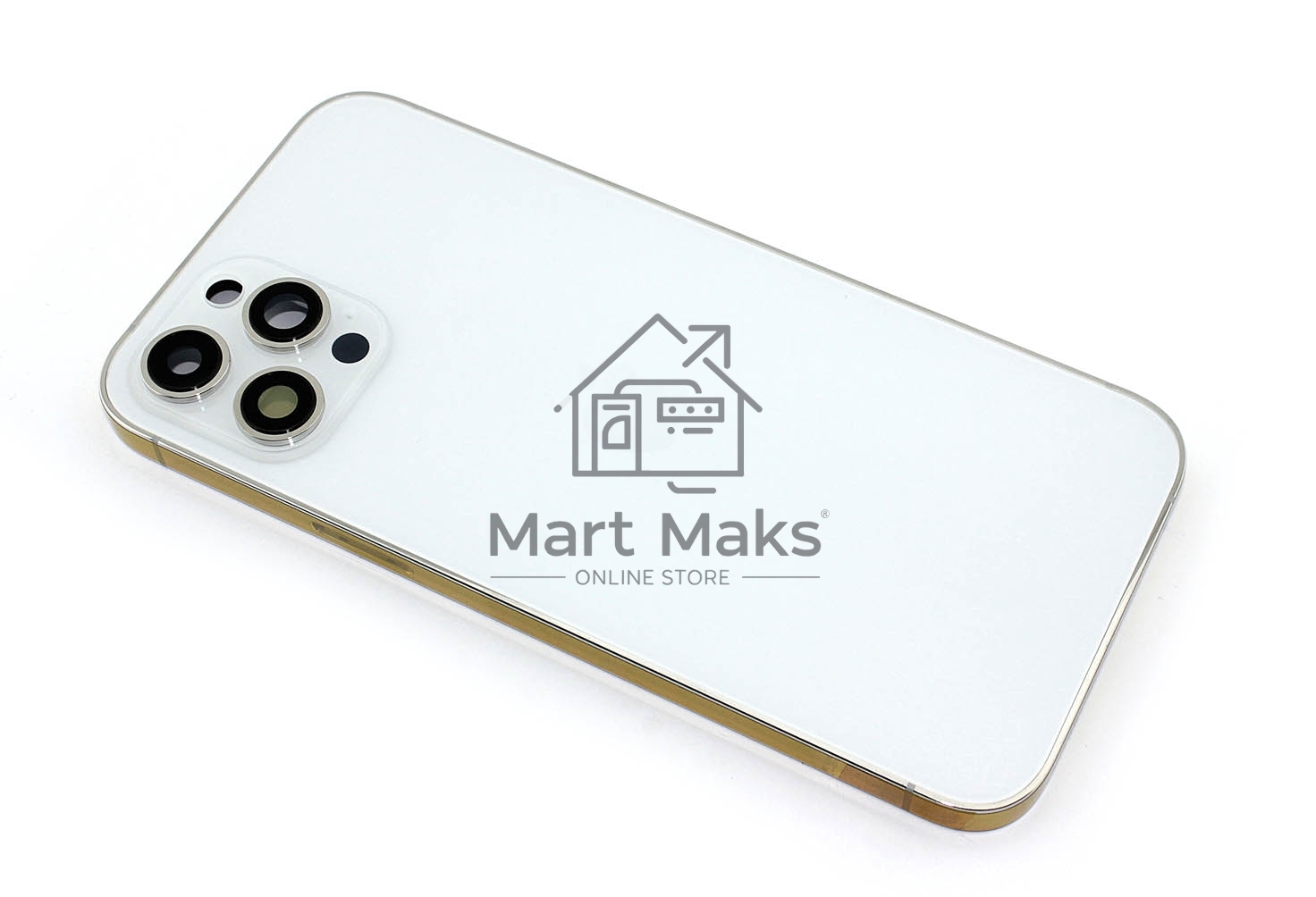 Задняя крышка (корпус) в сборе с рамкой для Apple iPhone 12 Pro Max белый