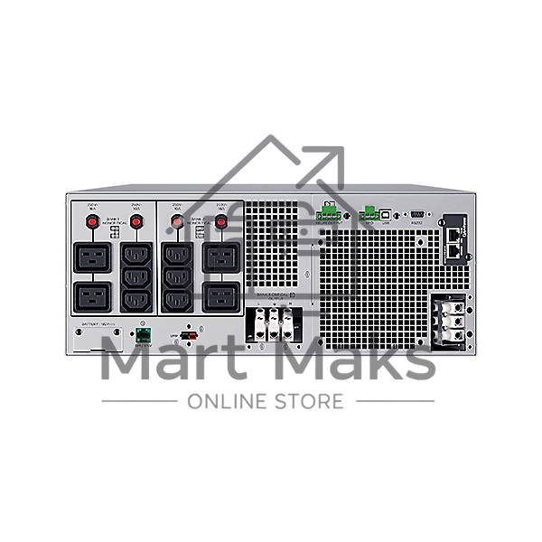 Источник бесперебойного питания CyberPower OL10KERTHD Online 10000VA/10000W USB/RS-232/Dry/EPO/SNMPslot/BM/ENV/RJ11/45/ВБМ (6 IEC С13, 1 IEC C19, terminal)