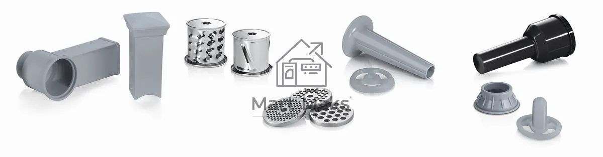 Мясорубка Bosch MFW67440 2000Вт черный/серебристый
