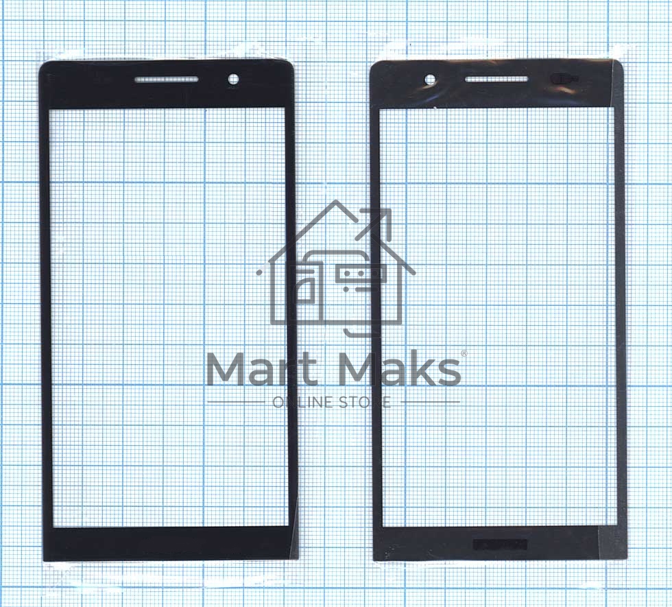 Стекло для Huawei Ascend P6 черное