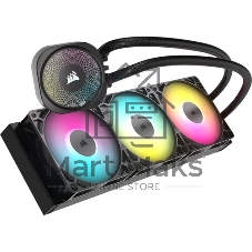 Система жидкостного охлаждения Corsair NAUTILUS 360 ARGB (360мм, черный, ARGB/ Fans: 3x120мм, 72.8CFM, 36dBA, 1700RPM/ S: 1851, 1700, AM5, AM4)