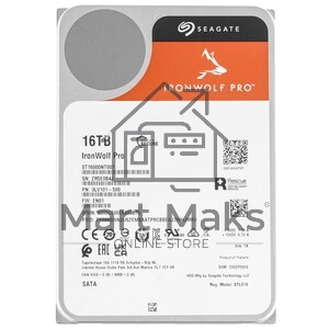Жесткий диск HDD Seagate IronWolf Pro 16Tb 7200rpm SATA 256Mb 3.5