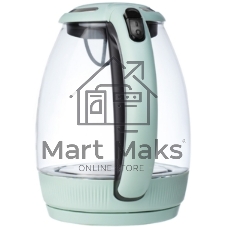 Электрочайник Centek CT-0008 мятный, 1.7 л, 2200 Вт, скрытый нагревательный элемент