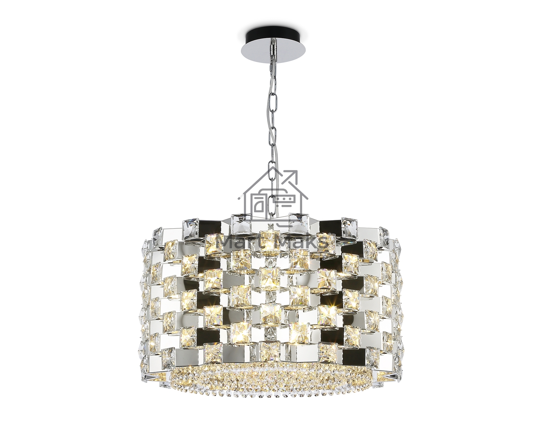 Люстра Ambrella light LH41001/12 CH/CL хром/прозрачный E14*12 max 40W D540*290