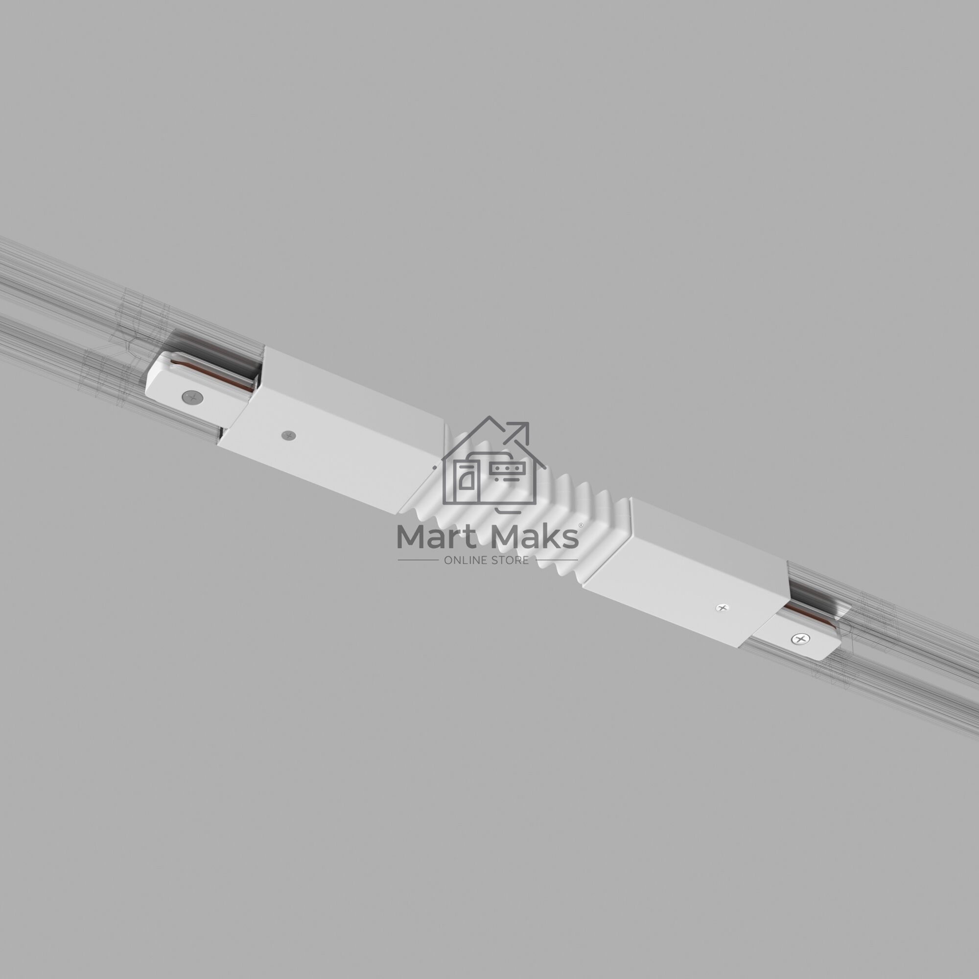 TRC-1-1-FLEX-WH / Соединитель электрический Гибкий коннектор для однофазного шинопровода (белый) /