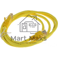 Патч-корд UTP Cablexpert cat.5e, 1.5м, литой, многожильный, желтый