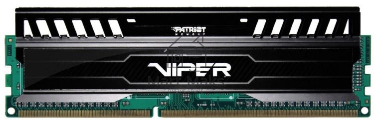 Оперативная память Patriot Viper 3, DDR3, 8GB (1x8 GB), 1600 MHz, CL10, DIMM, радиатор, черный