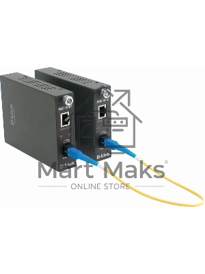 Медиаконвертор D-Link DMC-1910T/A9A, 1000Base-T to 1000Base-LX (up to 15 km, SC) Single Fiber Bi-Direction Media Converter. Transmitting and Receiving wavelength: TX 1550nm; RX 1310nm