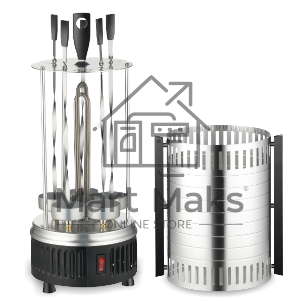 Шашлычница электрическая Sakura SA-7810SB 1000 Вт 5шамп