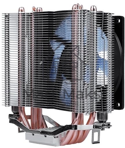 Кулер для процессора AeroCool / Formula Verkho 4 Lite серебристый, 90 мм, алюминий/медь, 2000 об/мин, 27 дБ, 4 pin, 125 Вт, 135 мм