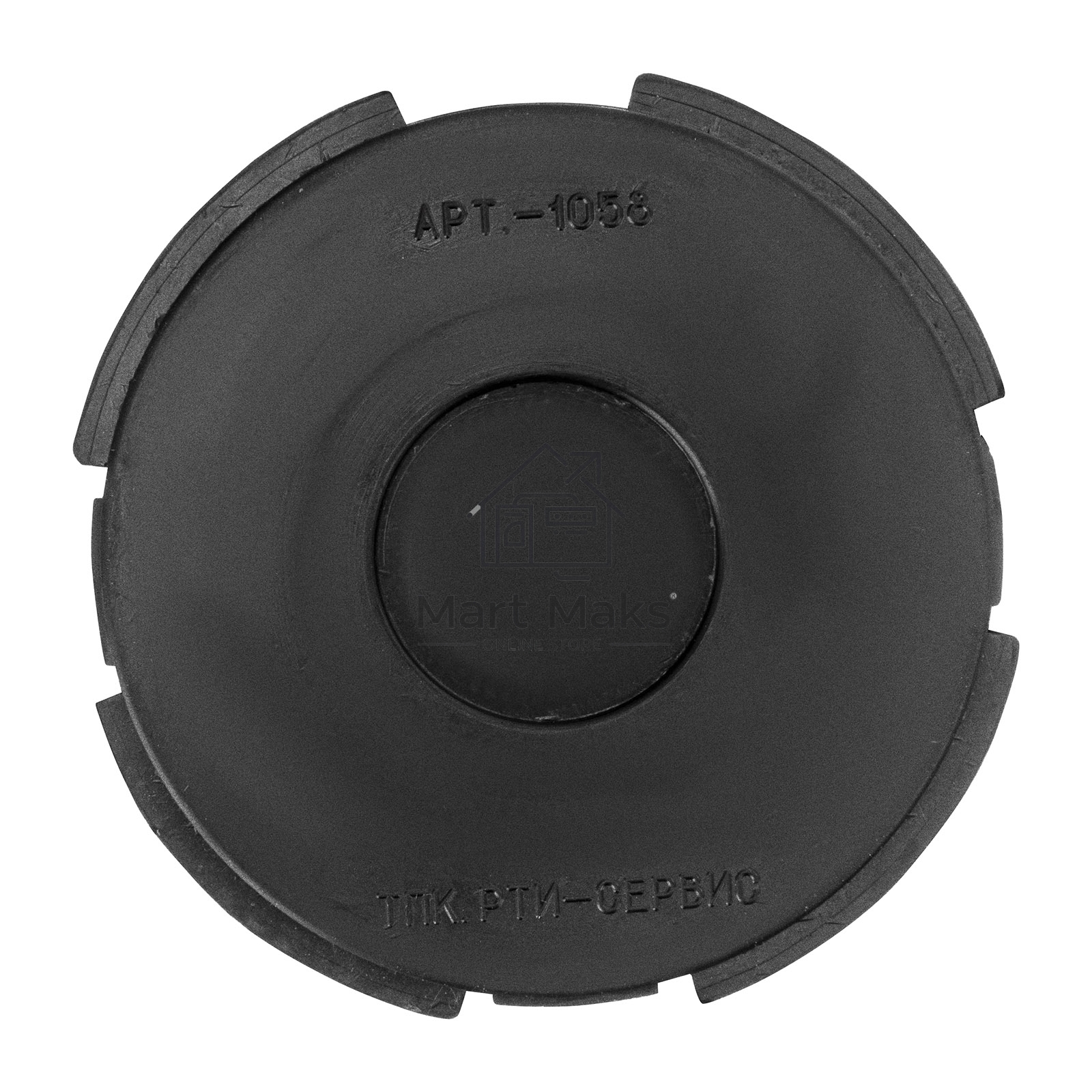 Резиновая опора для подкатного домкрата универсальная, D=100 mm, d=90, H=12 mmMatrix