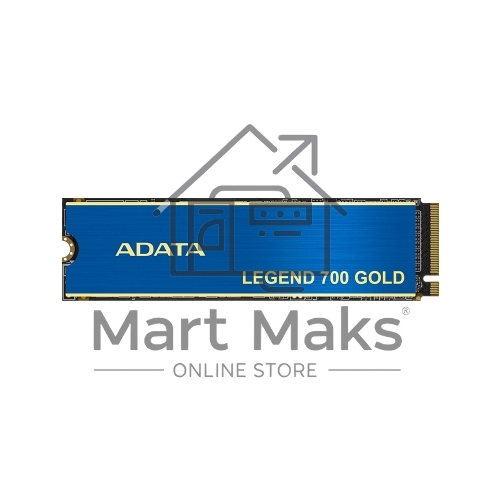 Накопитель SSD ADATA LEGEND 700 GOLD, 2Tb, PCIe 3.0 x4, M.2 2280, NVMe, R/W 2000/1600, с радиатором