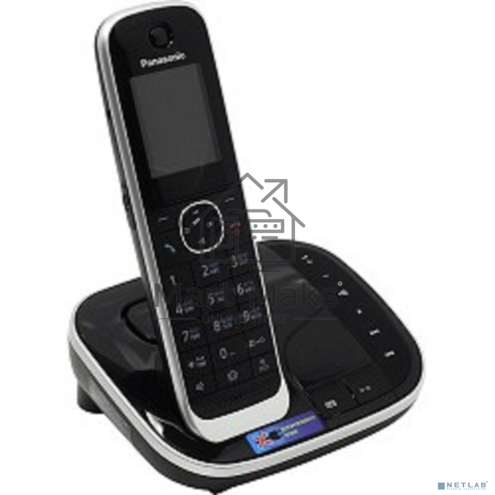 Телефон беспроводной (DECT) Panasonic KX-TGJ320RUB ной, АОН, черный, автоответчик