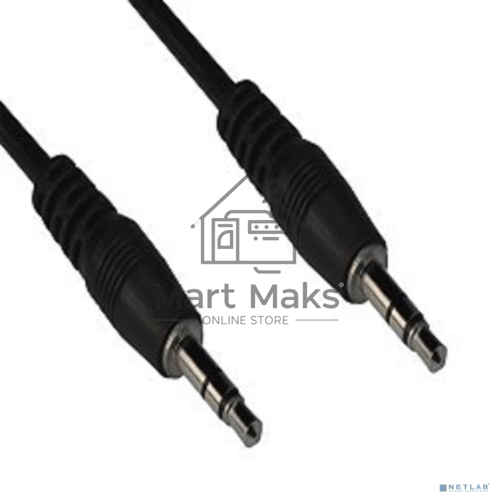 Кабель соединительный VCOM 3.5 Jack (M) - 3.5 Jack (M), стерео, аудио, 1.5м