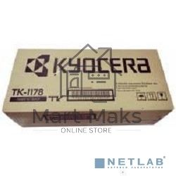 Картридж лазерный Kyocera TK-1178 (1T02S50AX0) черный для M2040dn (Азия) (7200 стр.)