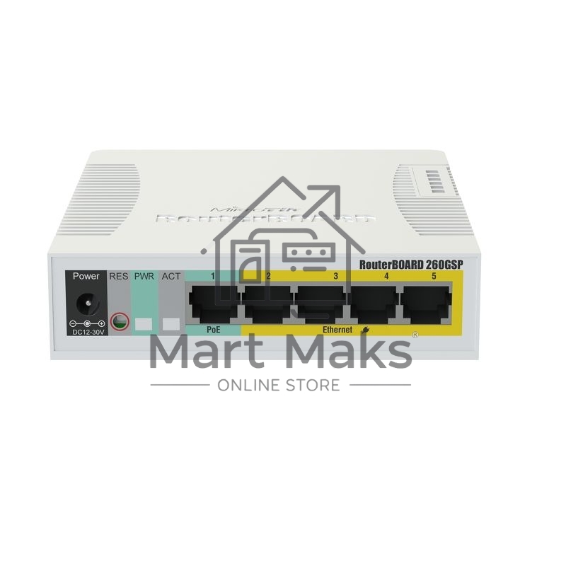Коммутатор Mikrotik CSS106-1G-4P-1S 5PORT 1000M 1SFP