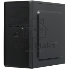 Компьютерный корпус Minitower ExeGate BA-309-UNS350 (mATX, БП UNS350 с вент. 12см, 2*USB, HD аудио, черный)