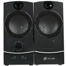 Акустическая система Oklick OK-118 2.0 черный 4Вт