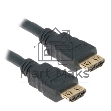 Кабель HDMI CP-HM-HM-0.5M Wize, 0.5 м, v.2.0, K-Lock, soft cable, 19M/19M, позол.разъемы, экран, темно-серый, пакет