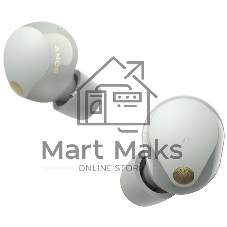 Наушники TWS Sony WF-1000XM5 серебристый, внутриканальные, Bluetooth, активное шумоподавление, беспроводная зарядка, до 8 ч