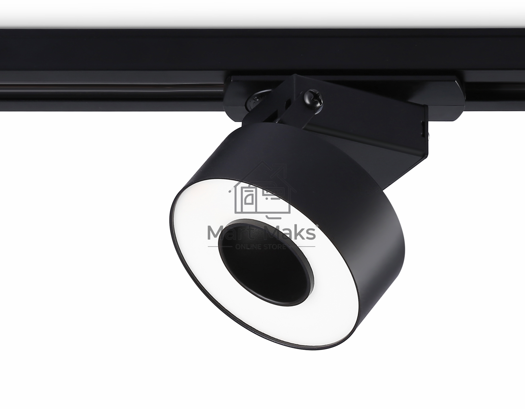 Трековый однофазный светодиодный светильник Ambrella light GL6863 BK черный LED 10W 4200K D75*80