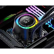 Система жидкостного охлаждения ID-Cooling FX360 TD ARGB Soc-AM5/AM4/1200/1700/1851 черный 4-pin 27.2dB Al+Cu LCD 350W Ret