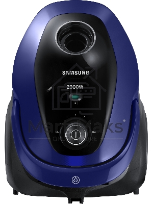 Пылесос Samsung VC20M251AWB синий, 460/2000 Вт, уборка сухая, пылесборник мешок 2.5 л