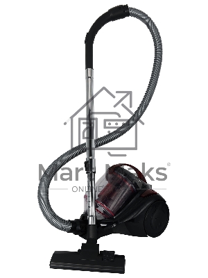 Пылесос Domfy DSC-VC704 черный/красный, 400/2400 Вт, уборка сухая, пылесборник контейнер 3 л