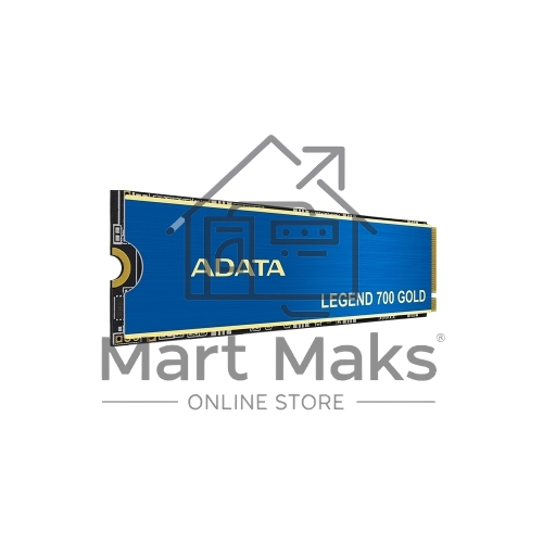Накопитель SSD ADATA LEGEND 700 GOLD, 2Tb, PCIe 3.0 x4, M.2 2280, NVMe, R/W 2000/1600, с радиатором