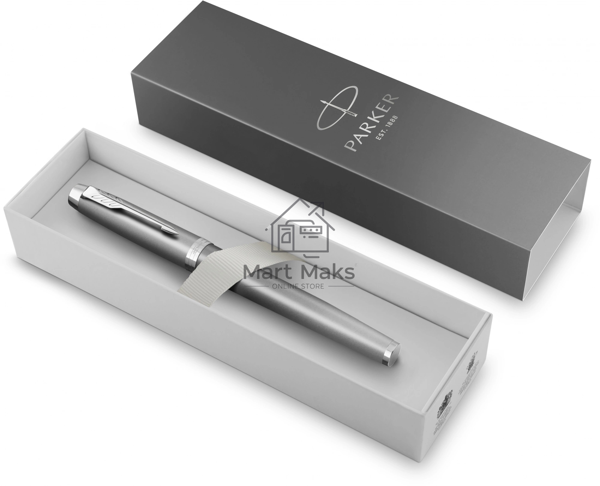 Ручка перьевая Parker IM Writing Rituals F331 (2203896) серый сталь нержавеющая F, подарочная коробка