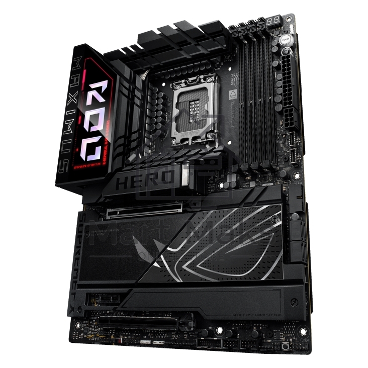 Материнская плата ASUS ROG MAXIMUS Z890 HERO, LGA 1851, Intel Z890, 4xDDR5, 4xSATA, 6xM.2, 1xPCIe 5.0 x16, 1xPCIe 4.0 x4, 1xPCIe x1, 1xHDMI, 2xUSB-C (видеовыход), 4xUSB-A 3.2 Gen 1, 4xUSB-A 3.2 Gen 2, 1xUSB-C 3.2 Gen 2, 2xUSB-C Thunderbolt 4, 2x 5Gb LAN, 