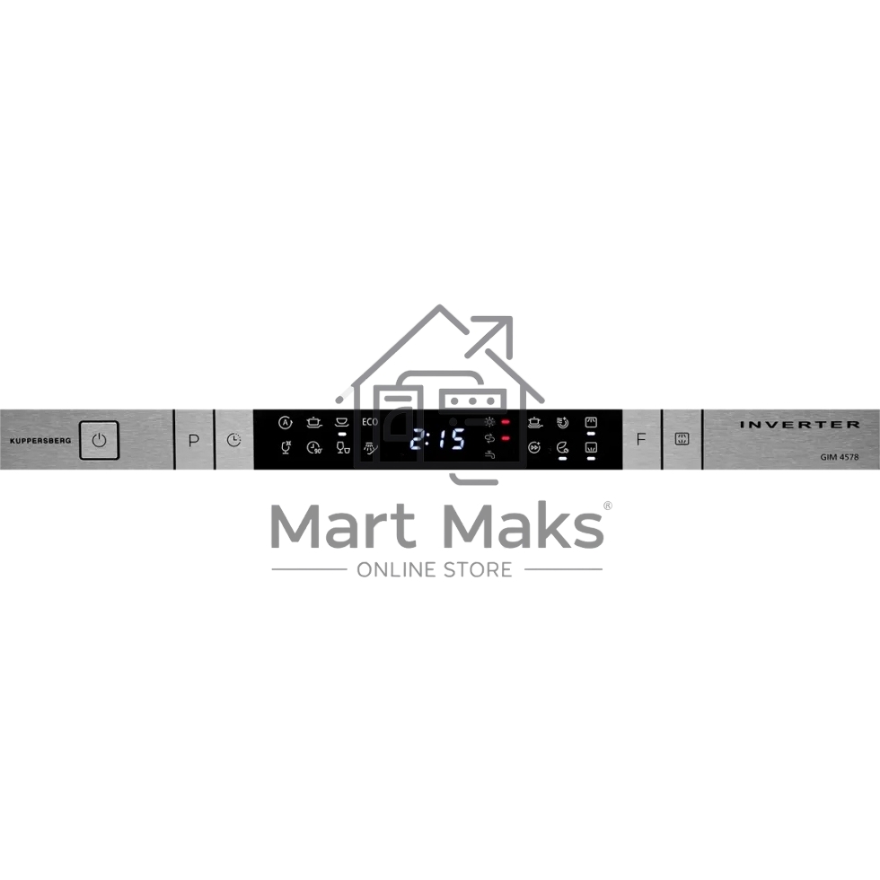 Встраиваемая посудомоечная машина GIM 4578 Узкая, 82х45х55 см, 10 комплектов, 8 программ