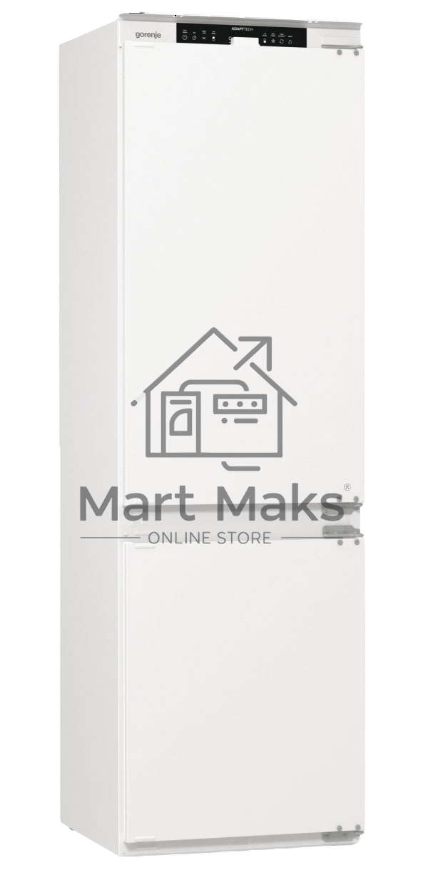Встраиваемый холодильник Gorenje NRKI517141 белый двухкамерный 175/68 л морозилка снизу, No Frost