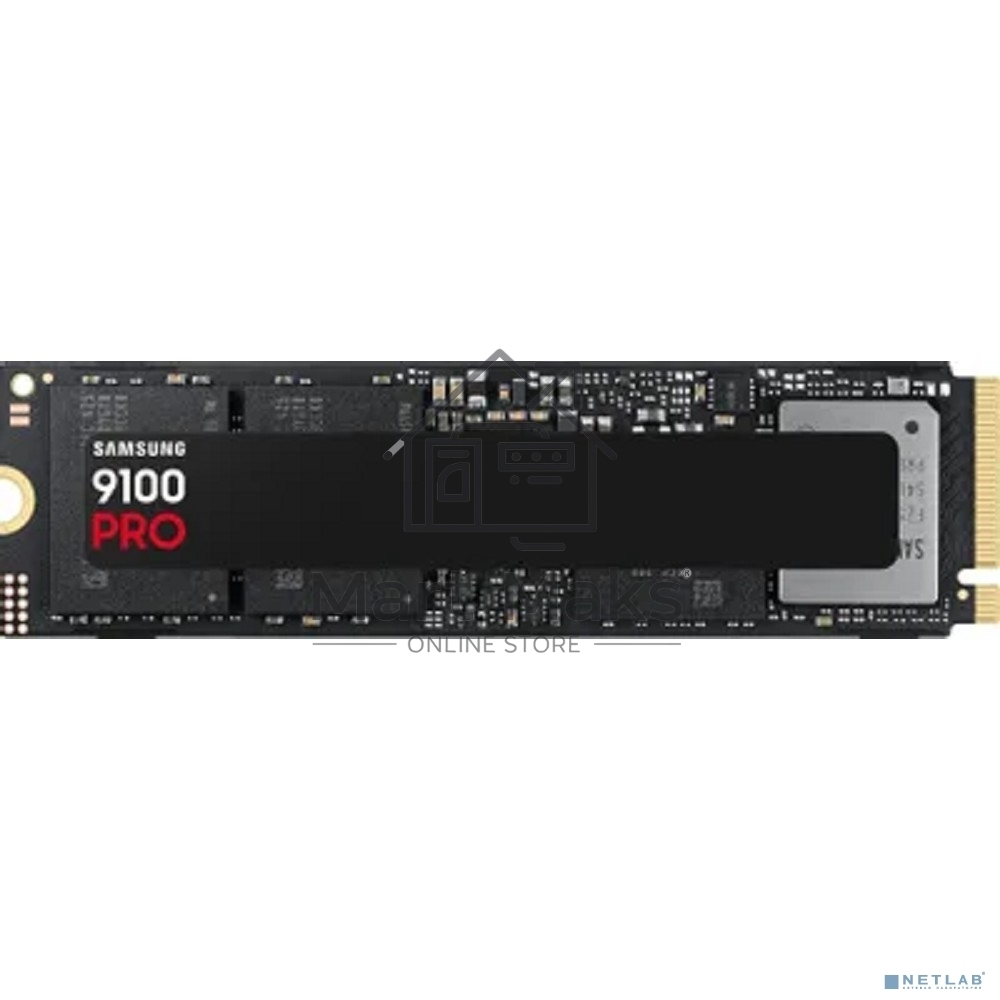 Твердотельный диск 4TB Samsung 9100 PRO, M.2, PCI-E 5.0 x4, TLC 3D NAND R/W - 14800/13400 MB/s