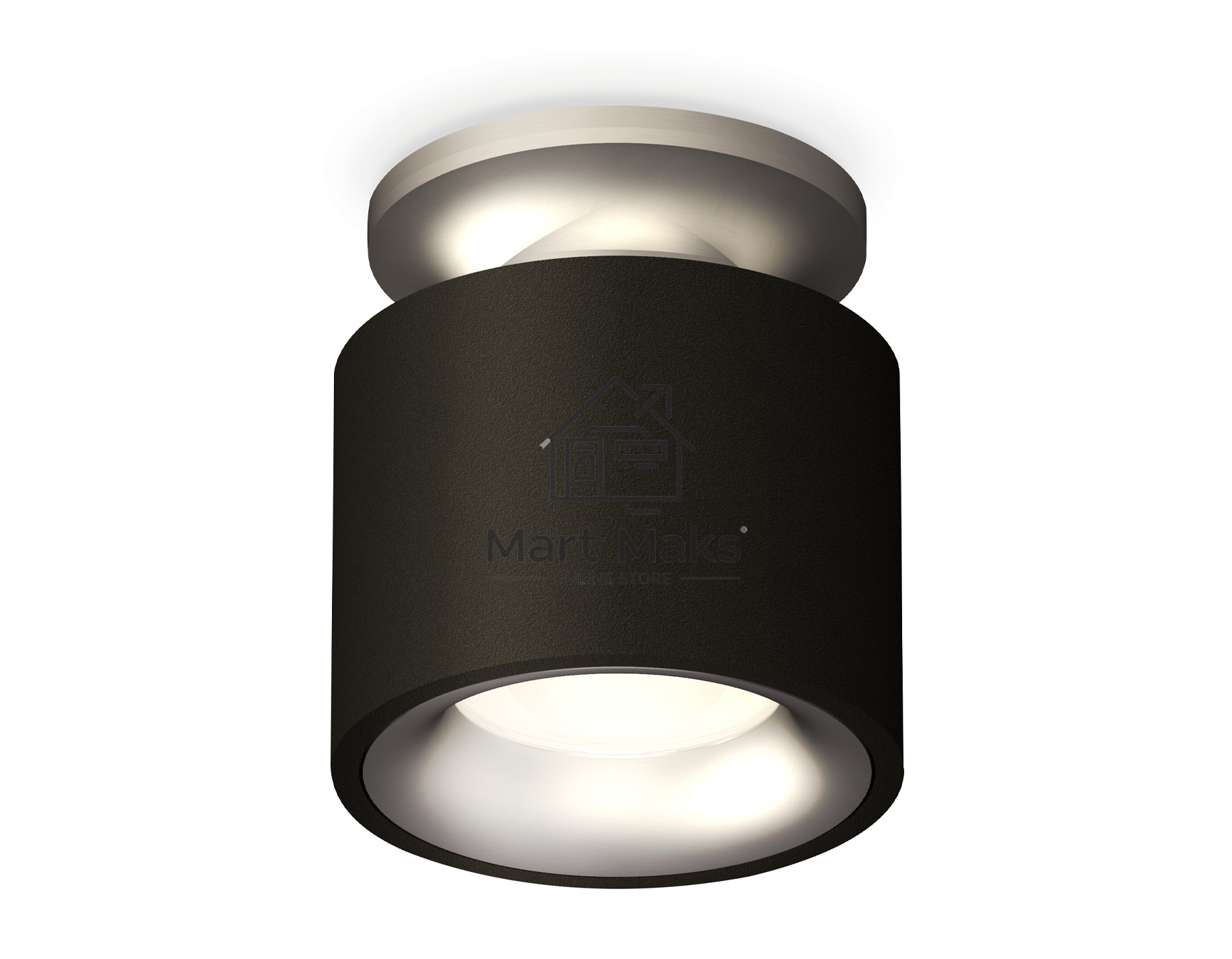 Светильник Ambrella Light XS7511101 SBK/MCH черный песок/хром матовый MR16 GU5.3 (N7928, C7511, N7013)