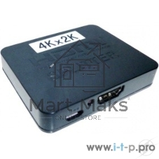 Разветвитель HDMI 4K Splitter Orient HSP0102HL, 1->2, HDMI 1.4/3D, UHDTV 4K(3840x2160)/HDTV1080p/1080i/720p, HDCP1.2, питание от USB, пластик.корпус 