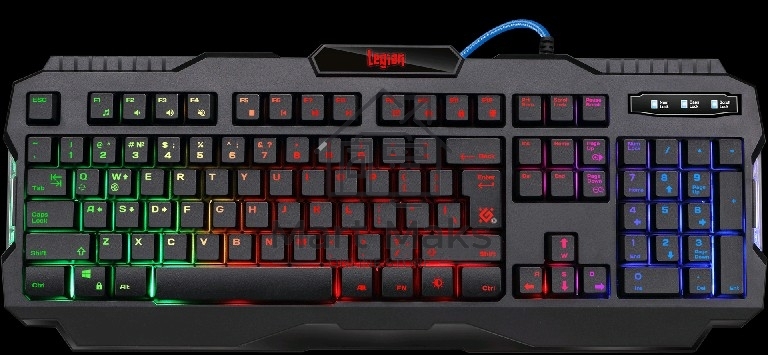 Клавиатура Defender Legion GK-010DL RUпроводная, USB, черный