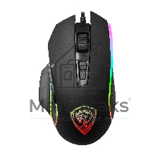 Мышь проводная Qumo Pantheon M50 черный, 3200 dpi, USB, кнопки - 7