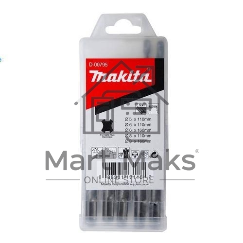 Набор буров Makita D-00795 по бетону (5пред.)