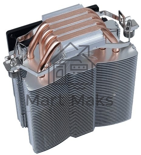 Кулер для процессора AeroCool / Formula Verkho 4 Lite серебристый, 90 мм, алюминий/медь, 2000 об/мин, 27 дБ, 4 pin, 125 Вт, 135 мм