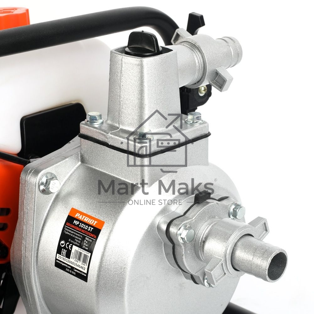 Мотопомпа PATRIOT MP 1010 ST 2.0лс 9960л/ч глубина 8м высота 30м