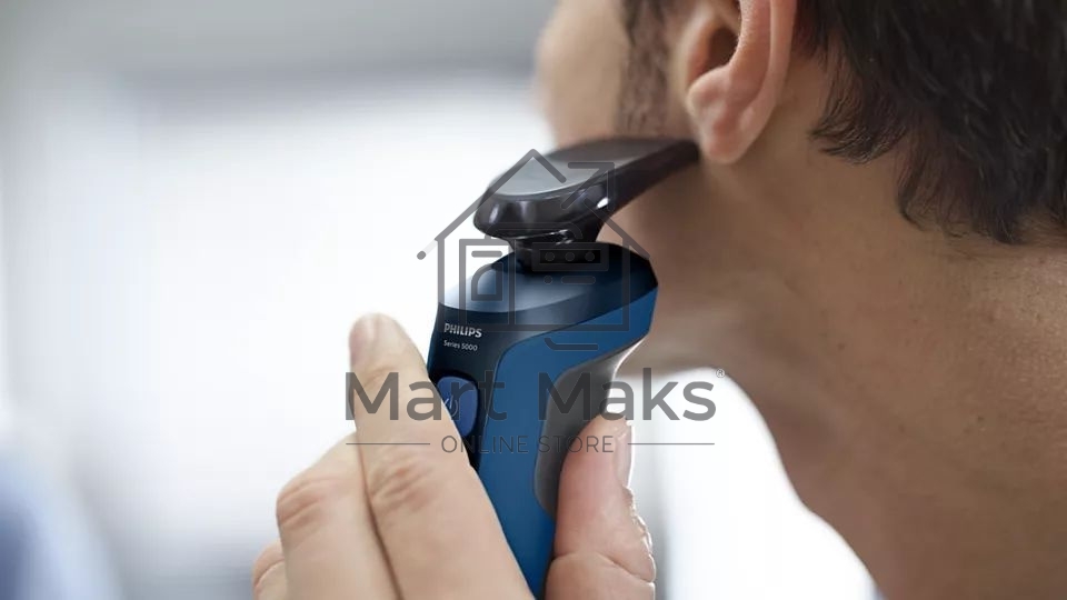 Бритва роторная Philips S5466/17 питан.:элек.сеть/аккум. синий