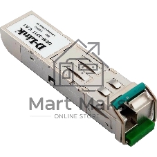 Трансивер SFP D-Link 331T/40KM/B1A WDM с 1 портом 1000Base-BX-D (Tx:1550 нм, Rx:1310 нм) для одномодового оптического кабеля 40 км